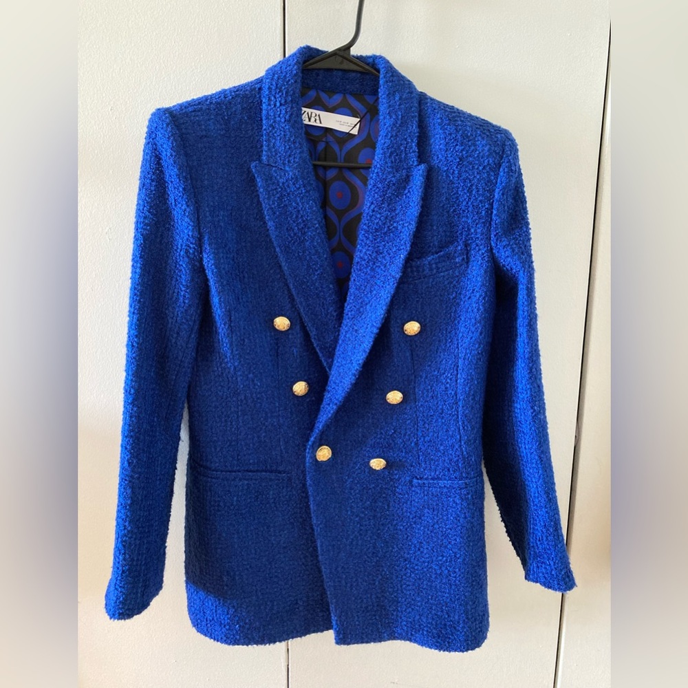 Jacket zarra S size.  Not worn, tag label intact, ingredient label cut off